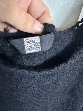 Saks Fifth Avenue Black Cashmere Sweater Tank